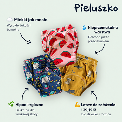 Pieluszko™ Majtki treningowe dla dzieci